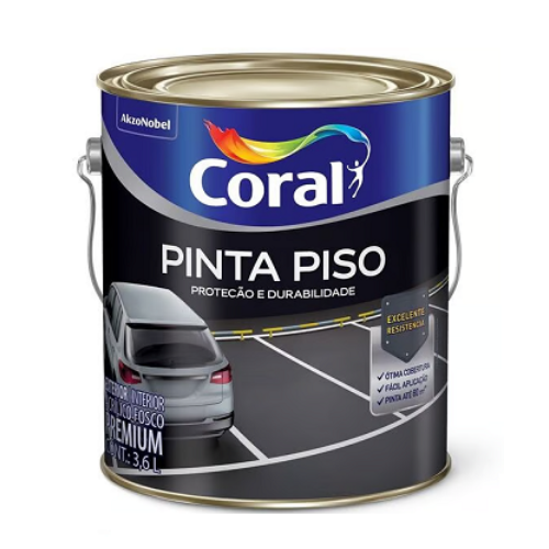 Tinta Pinta Piso Cinza Médio de 3,6L Coral